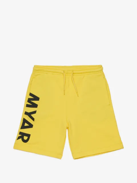 MYAR KIDS logo-print drawstring shorts