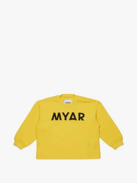 MYAR KIDS crew-neck logo sweatshirt