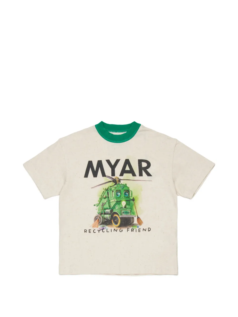 MYAR KIDS graphic-print T-shirt - Toni neutri