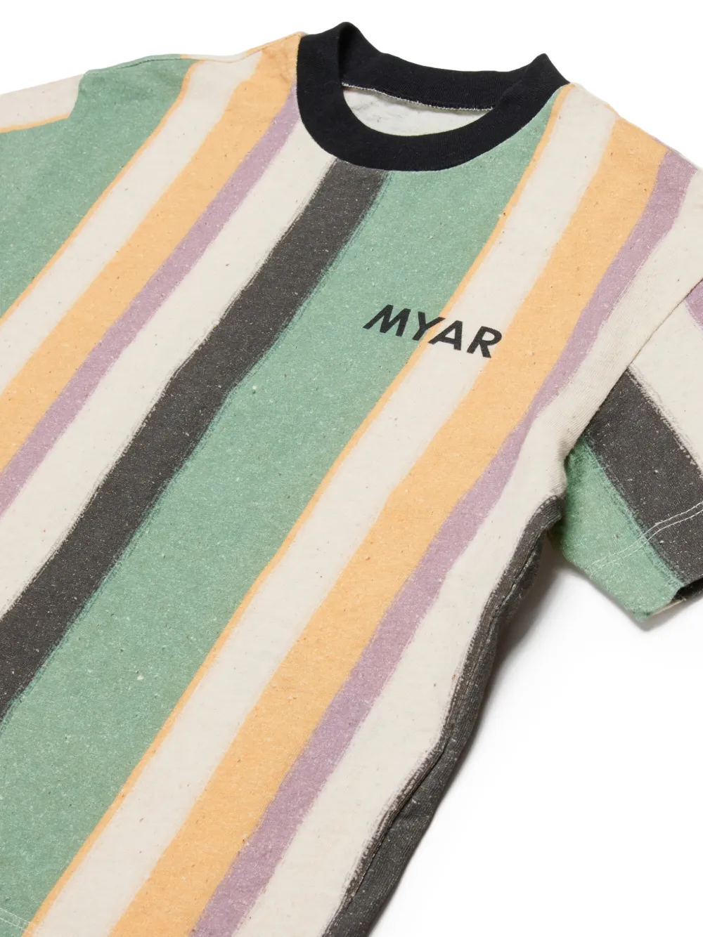  Myar Kids Crew-neck Striped T-shirt - Neutrals 