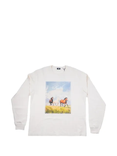 KITH long-sleeve mustangs T-shirt