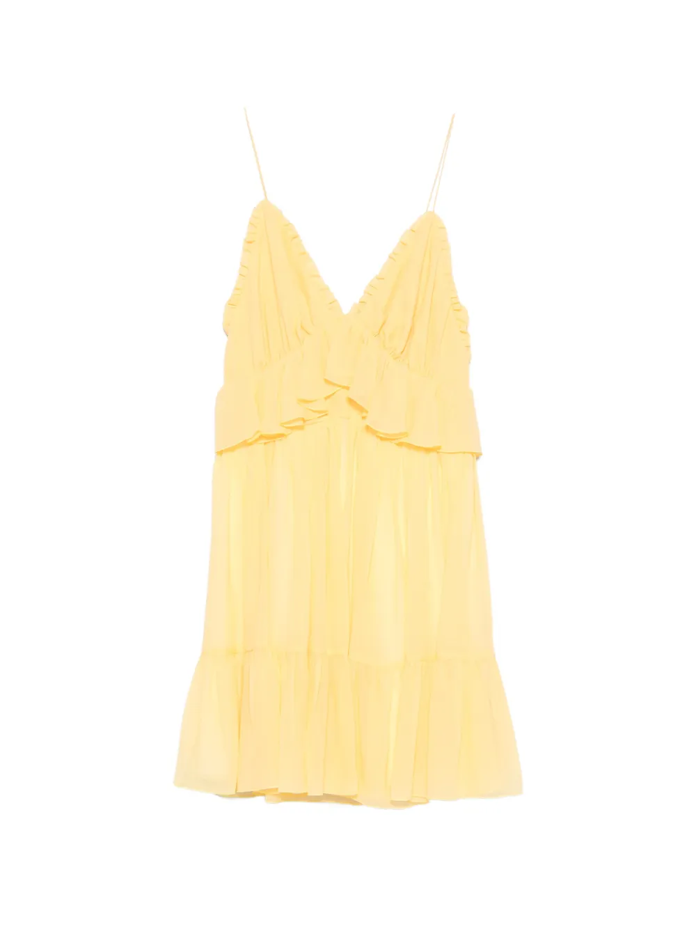 Raquel Diniz ruffled detail dress - Gelb