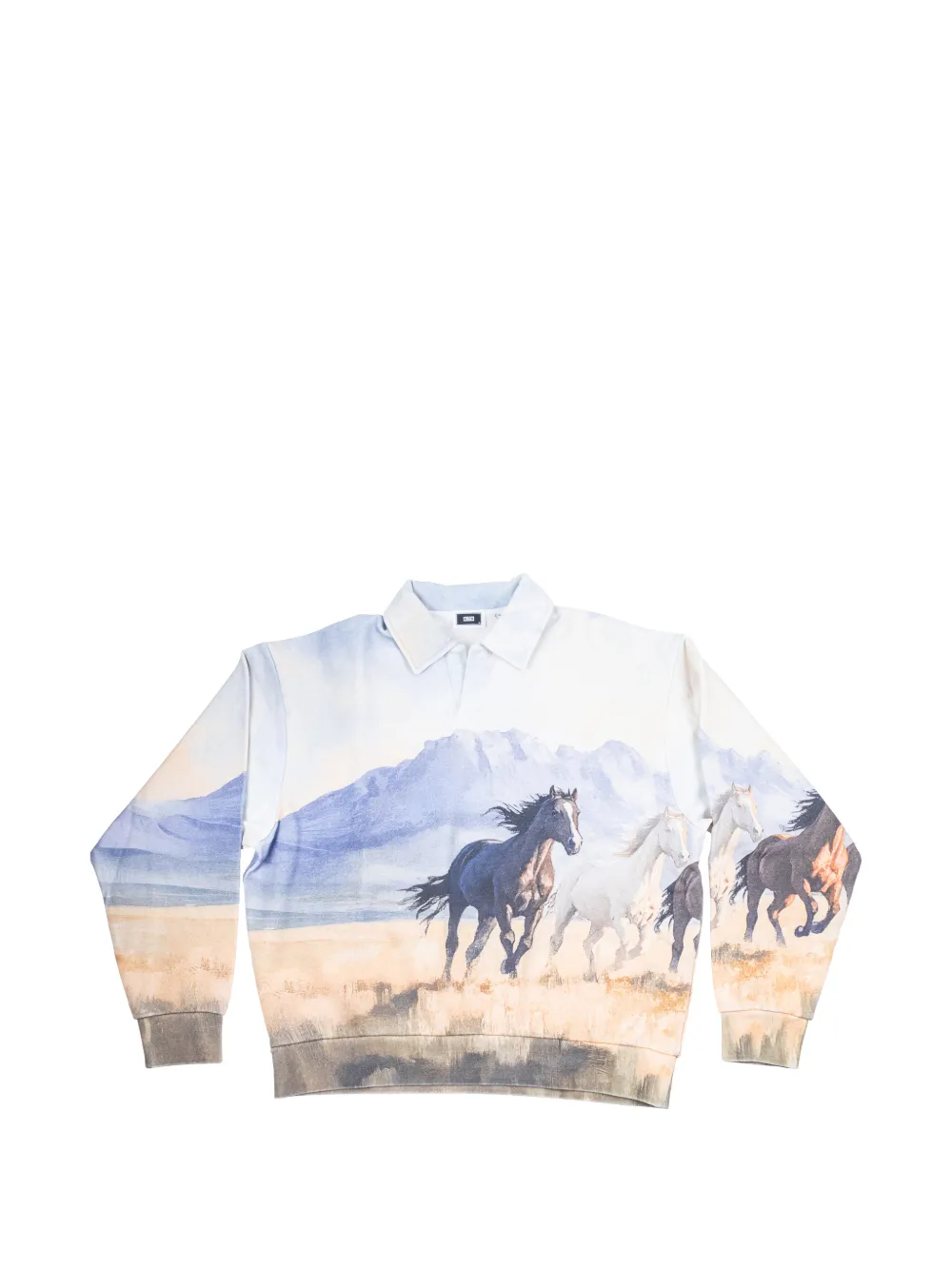 KITH horse-print sweatshirt - Blu
