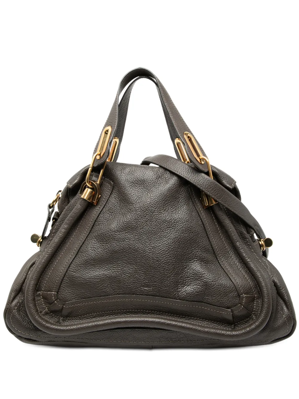 Chloé Pre-Owned Borsa a tracolla Paraty media in pelle 2012 - Grigio