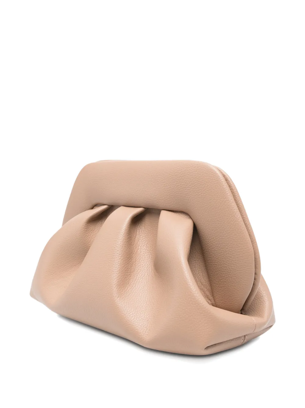  Themoirè Medium Bios Clutch Bag - Neutrals 