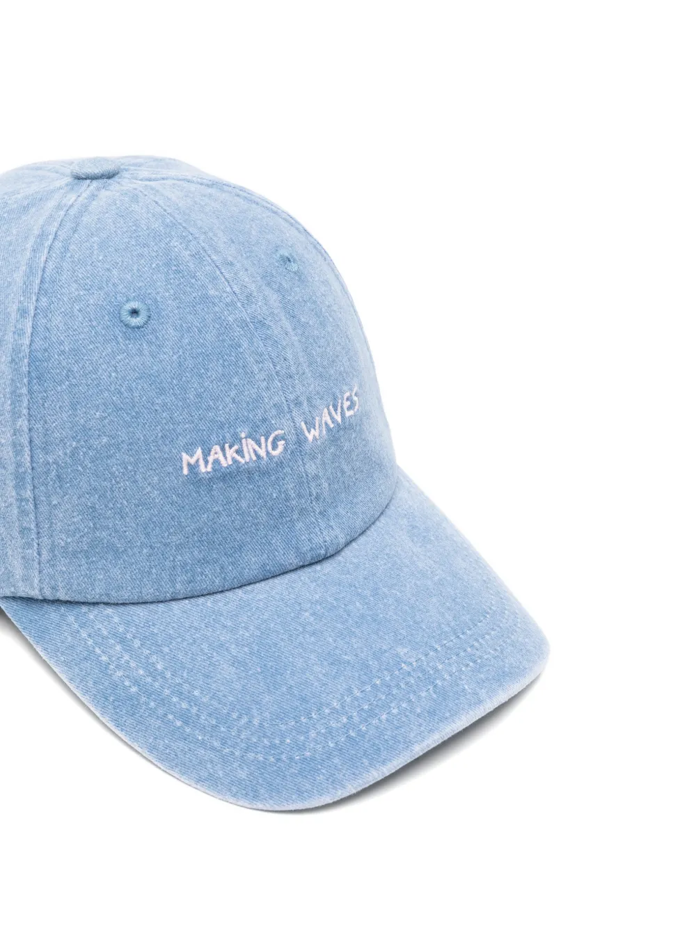  Maison Labiche Embroidered Cap - Blue 