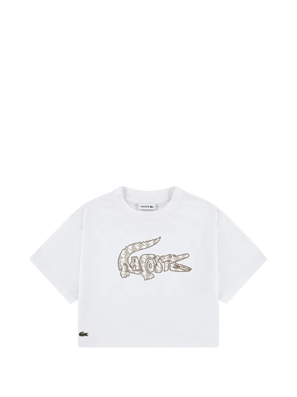 Lacoste Kids logo T-shirt - Bianco