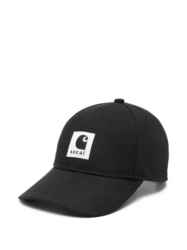 Sacai X Carhartt WIP Duck Logo-patch Cap in Black