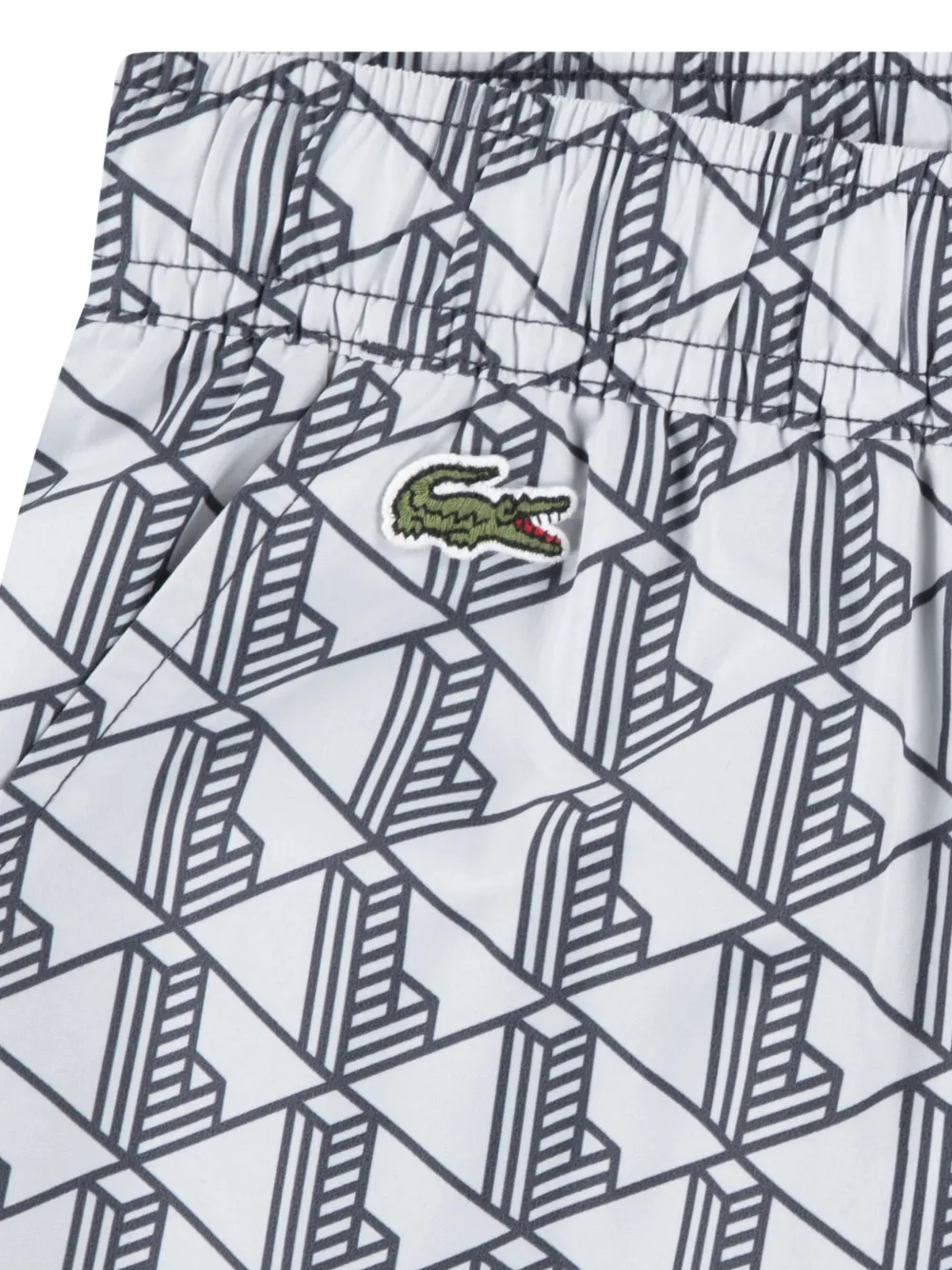  Lacoste Kids Patterned Logo Tracksuit - White 