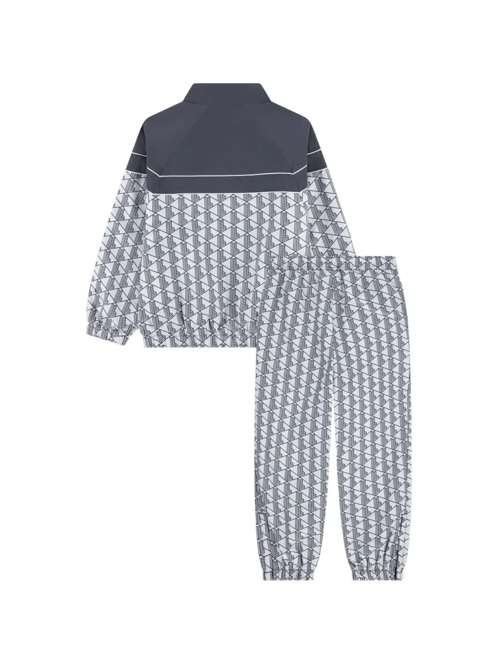  Lacoste Kids Patterned Logo Tracksuit - White 