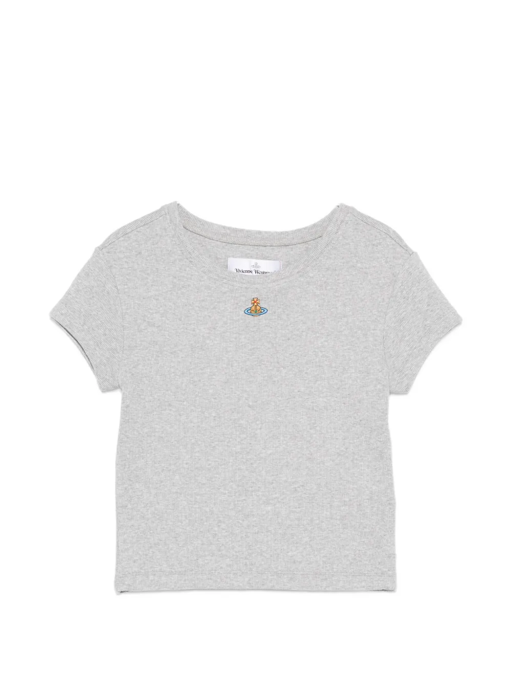 Vivienne Westwood logo-embroidered T-shirt - Grigio
