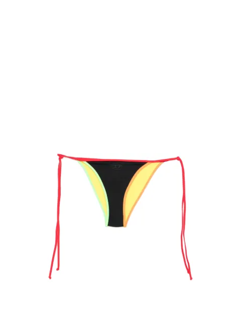 Diesel colour-block string bikini bottom