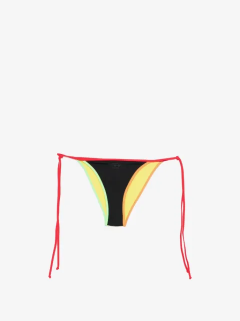 Diesel colour-block string bikini bottom