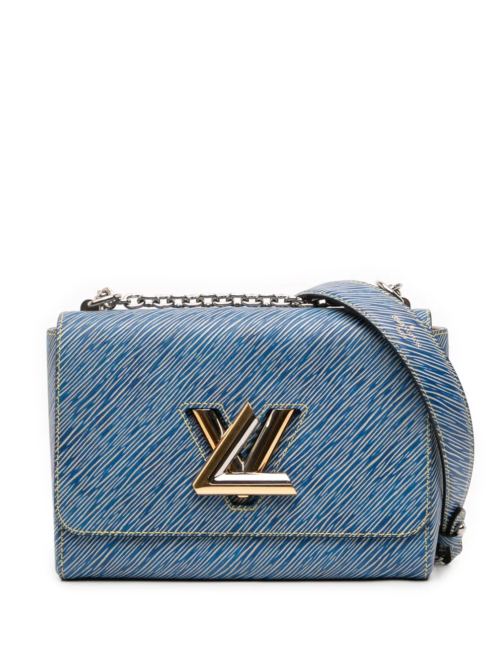 Louis Vuitton Pre-Owned 2016 Epi Denim Twist MM crossbody bag - Blu