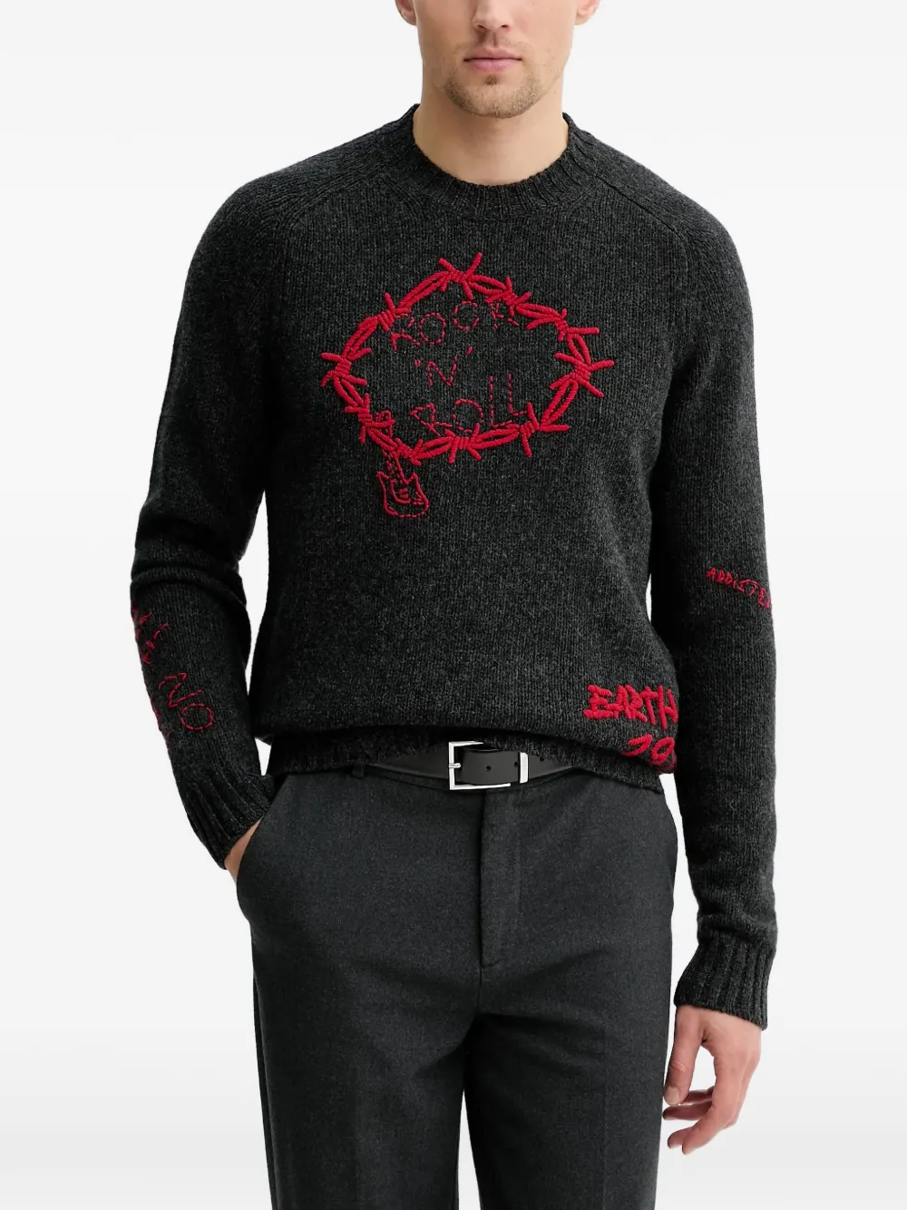 Zadig&Voltaire Jordan embroidered sweater - Grigio