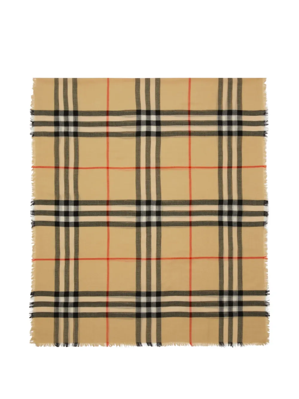 Burberry Check wool scarf - Toni neutri