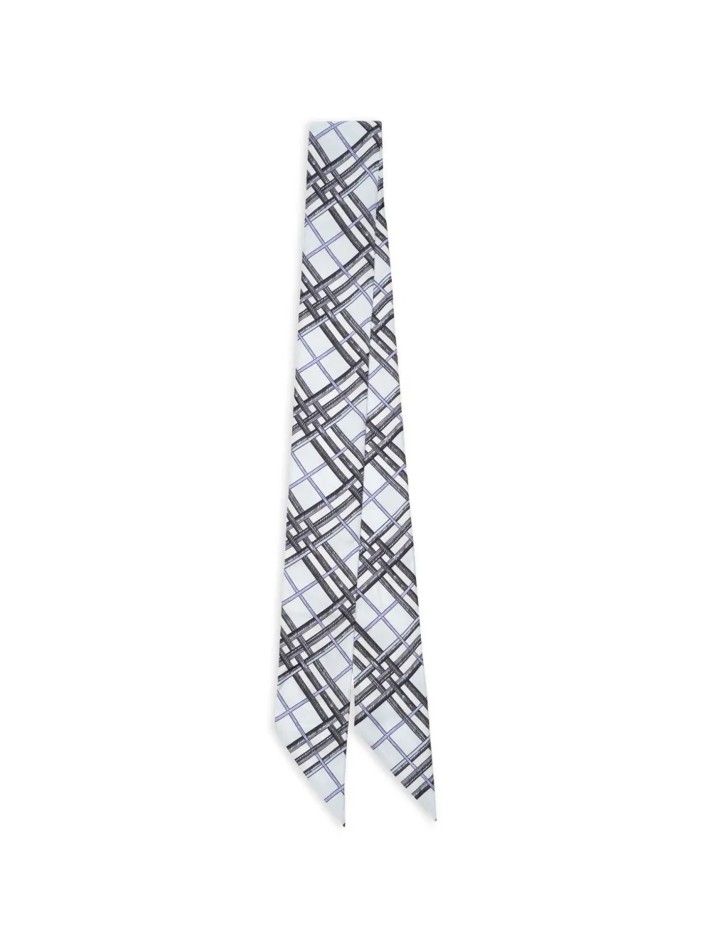 Burberry Foulard reversibile in seta - Bianco