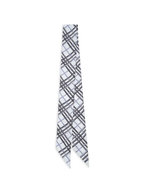 Burberry mascada de seda reversible con motivo Knight
