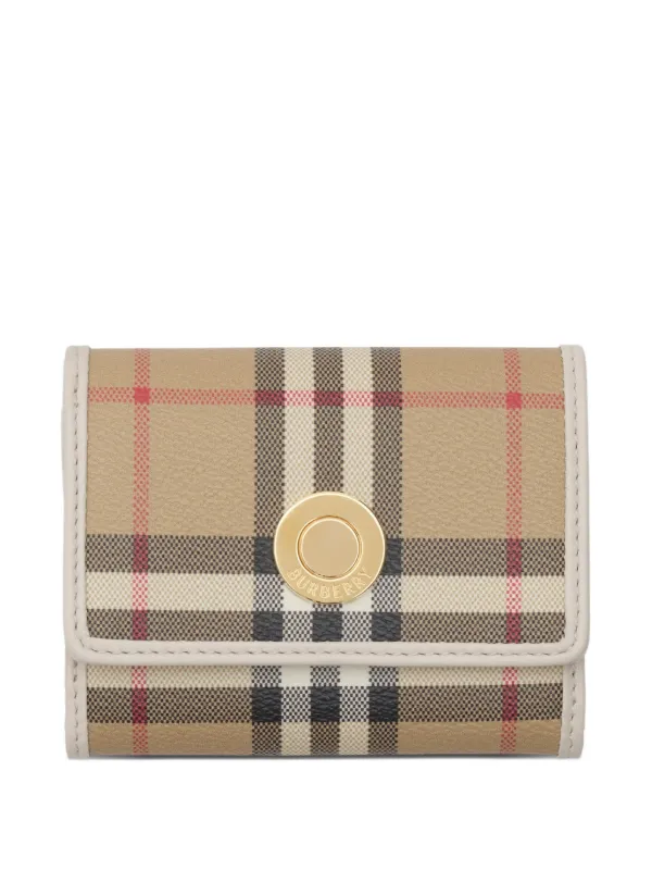 Burberry チェック 二つ折り財布 | ニュートラル | FARFETCH JP