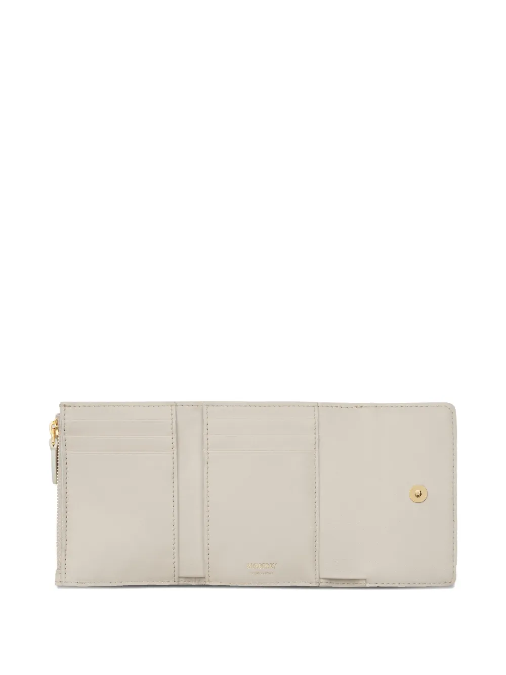  Burberry Small Check Folding Wallet - Neutrals 