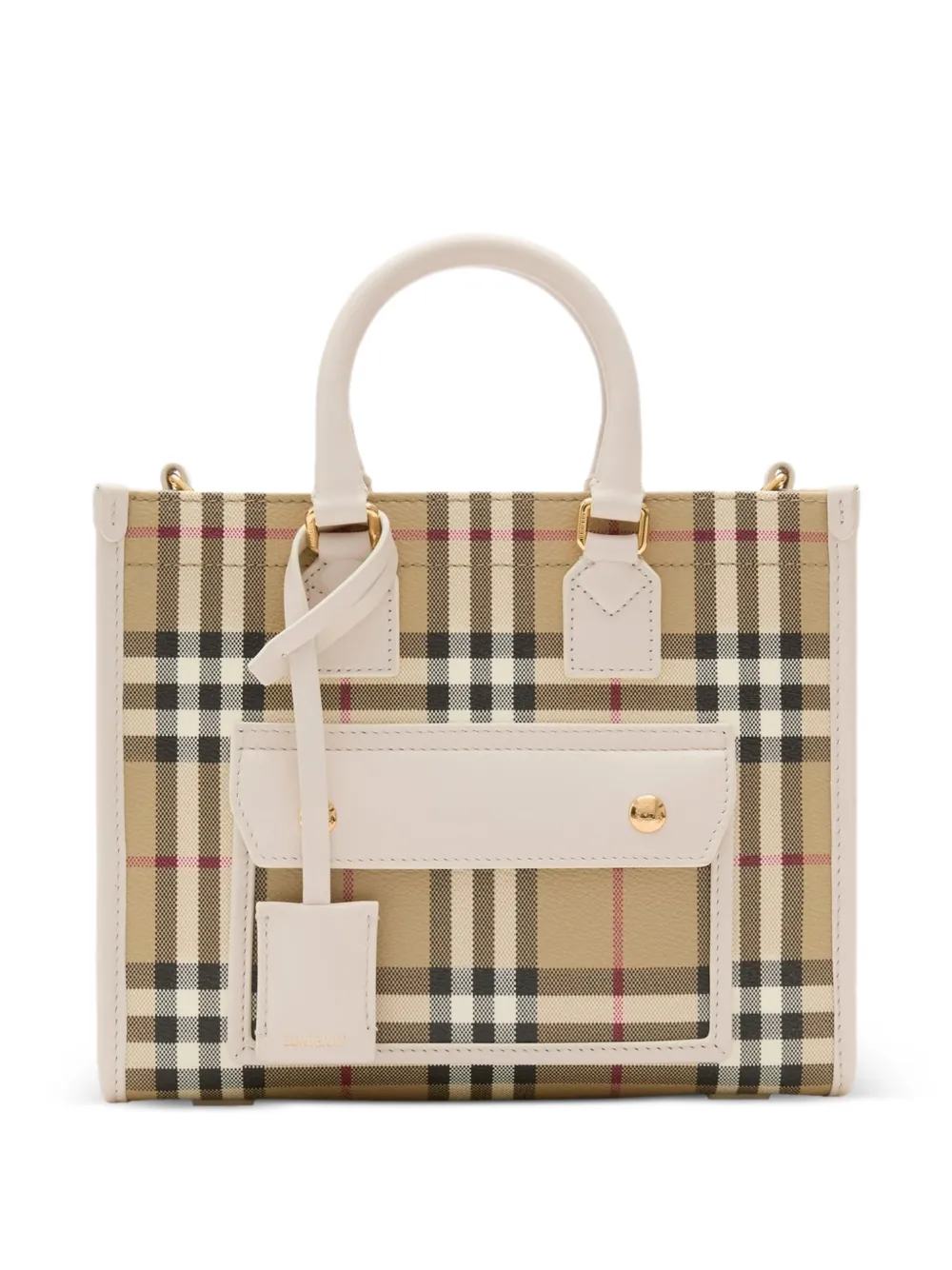 Burberry Borsa tote Freya mini - Toni neutri