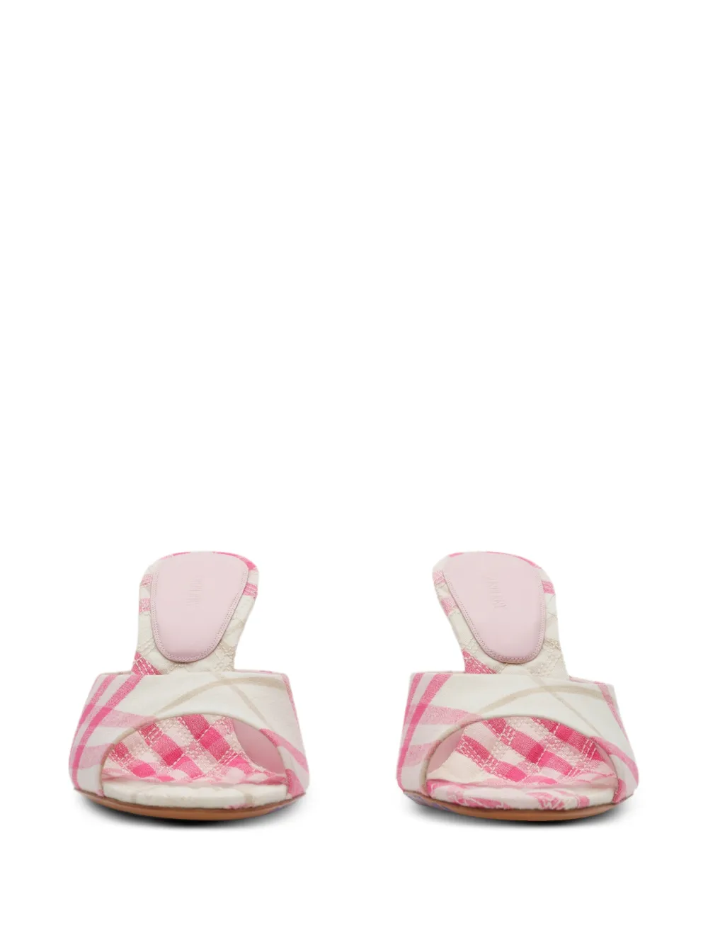 Burberry Check Mews high sandals​ Roze