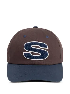Stüssy Mid-Depth Workgear Waxed Snapback Cap | Brown | FARFETCH OM