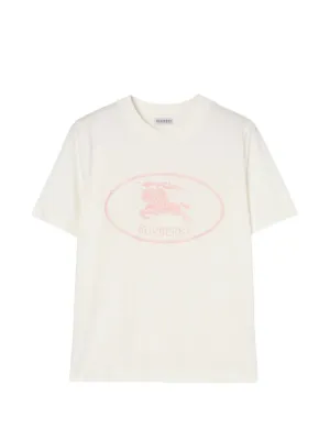 Burberry cursive-logo Cotton T-shirt | White | FARFETCH