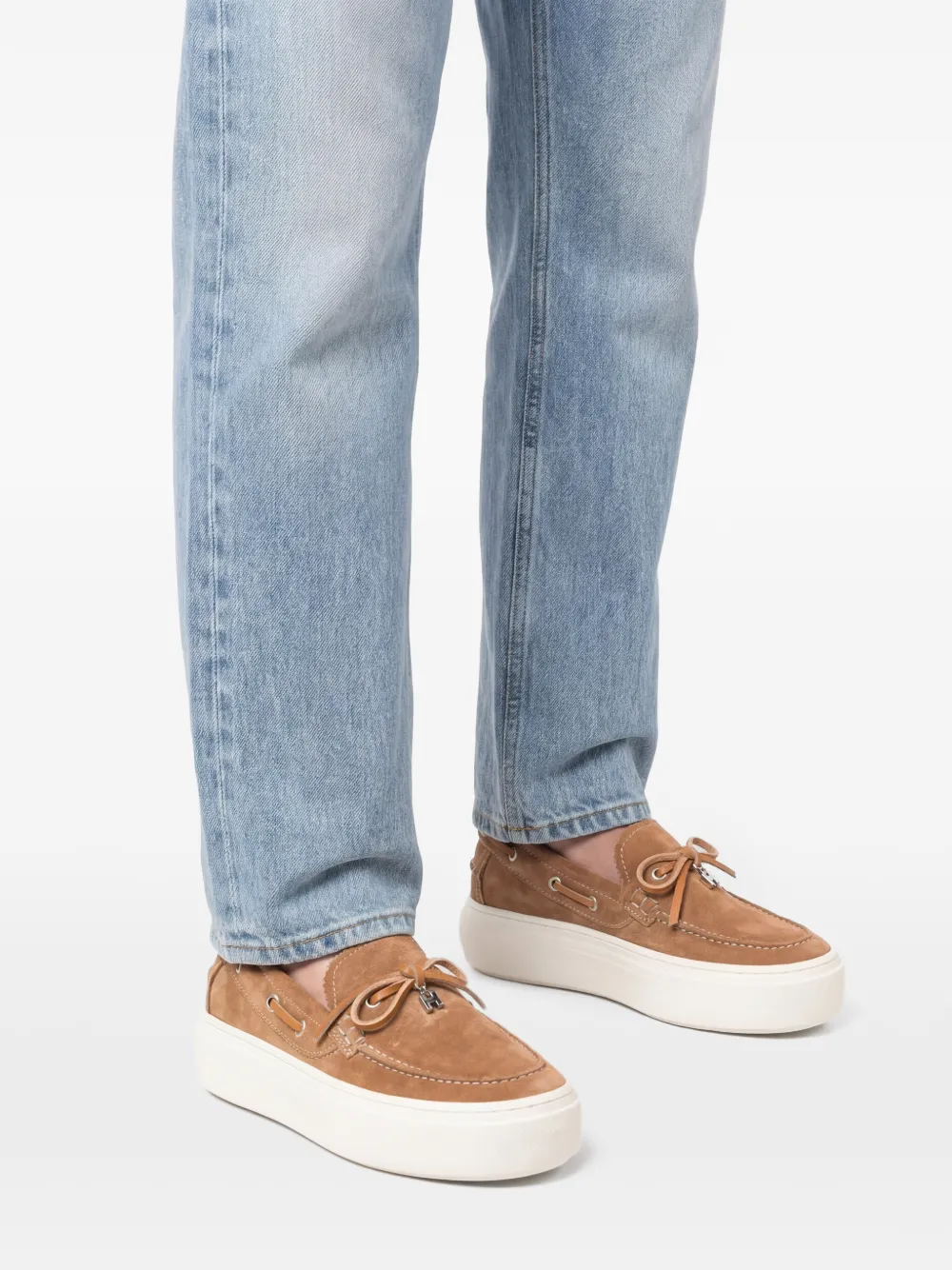 Hogan Suède loafers Beige