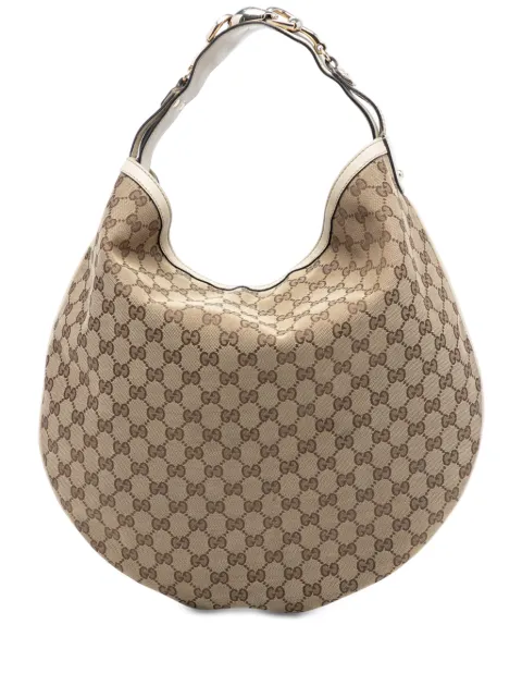 Gucci Pre-Owned 2016-2026 GG Canvas Horsebit hobo bag
