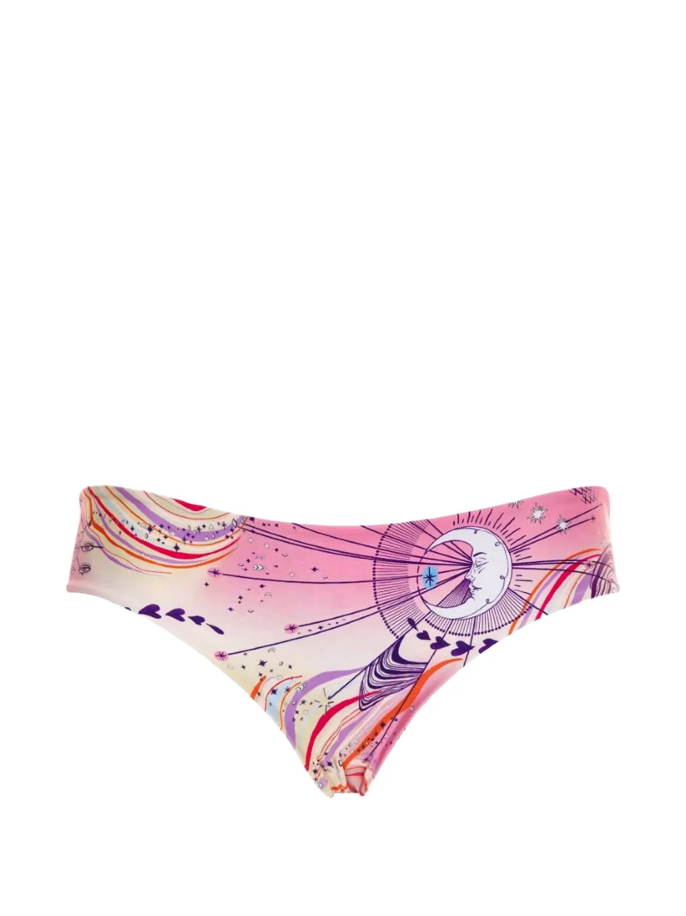 Agua Bendita Zoe printed bikini bottom - Rosa