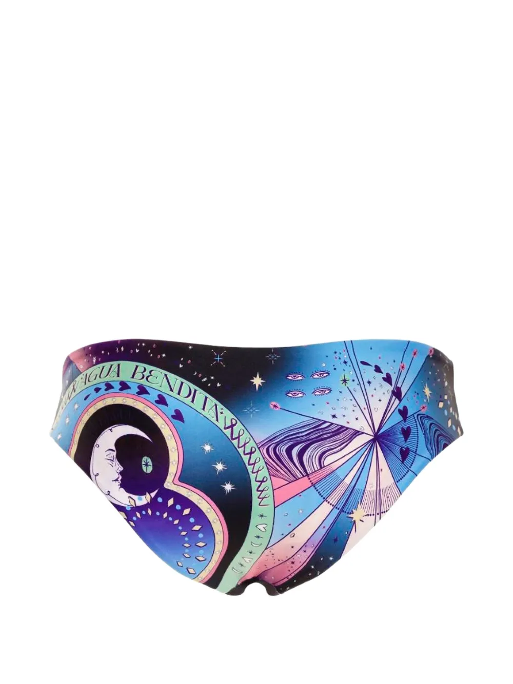  Agua Bendita Zoe Printed Bikini Bottom - Pink 