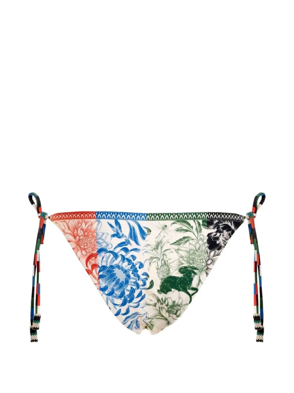  Agua Bendita Aldana Trim Reversible Bikini Bottom - Blue 