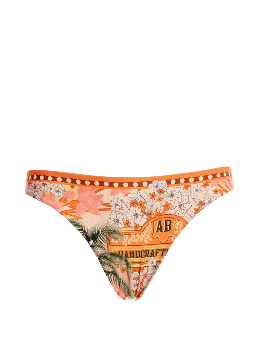 Agua Bendita Ilu floral bikini bottom - Toni neutri