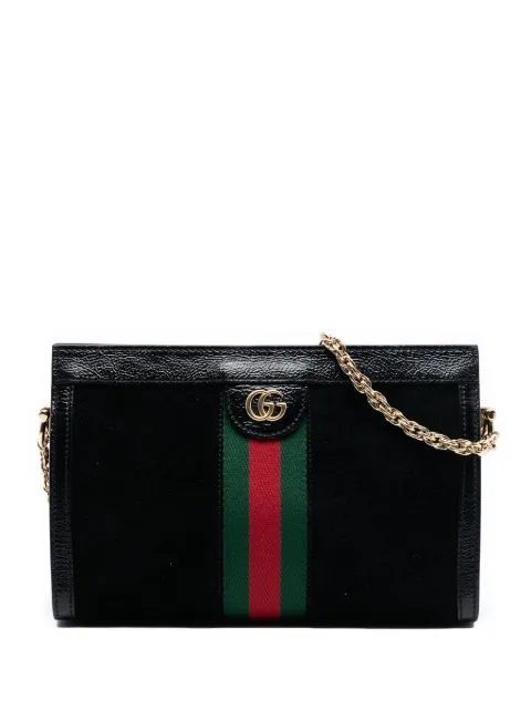 Gucci Pre-Owned 2016-2026 Small Suede Ophidia Chain crossbody bag