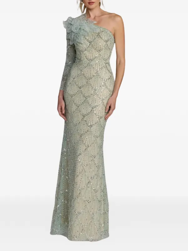strapless open back dress Pleated Long Sleeve Dress Formal Prom Mac Duggal 11638 – The Dress Outlet main image 1