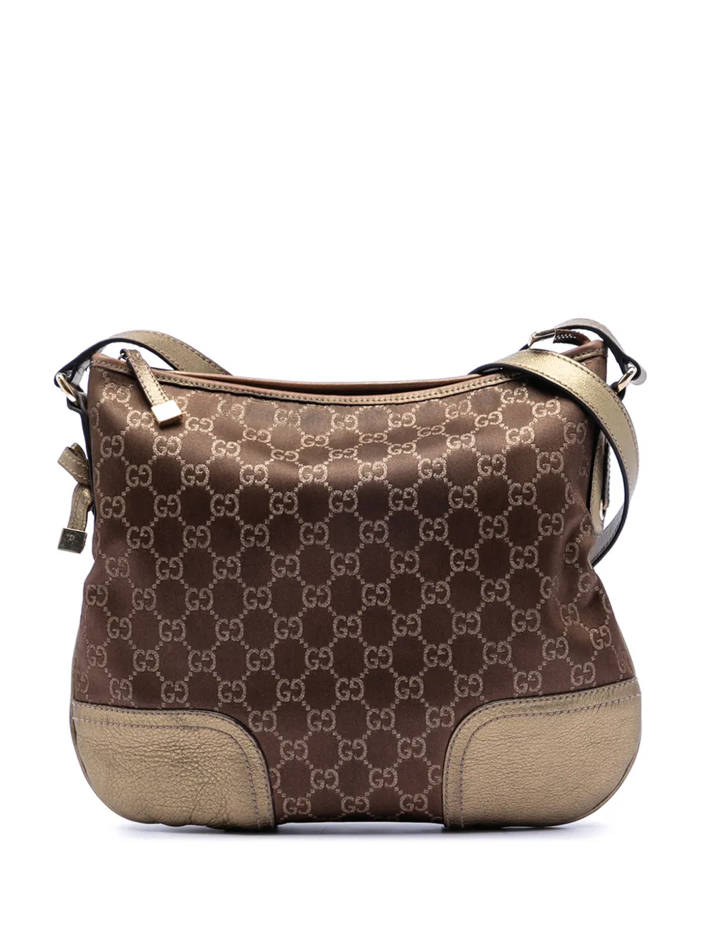 Gucci Pre-Owned Borsa a tracolla Princy in tela GG con decorazione Web 2016-2026 - Marrone