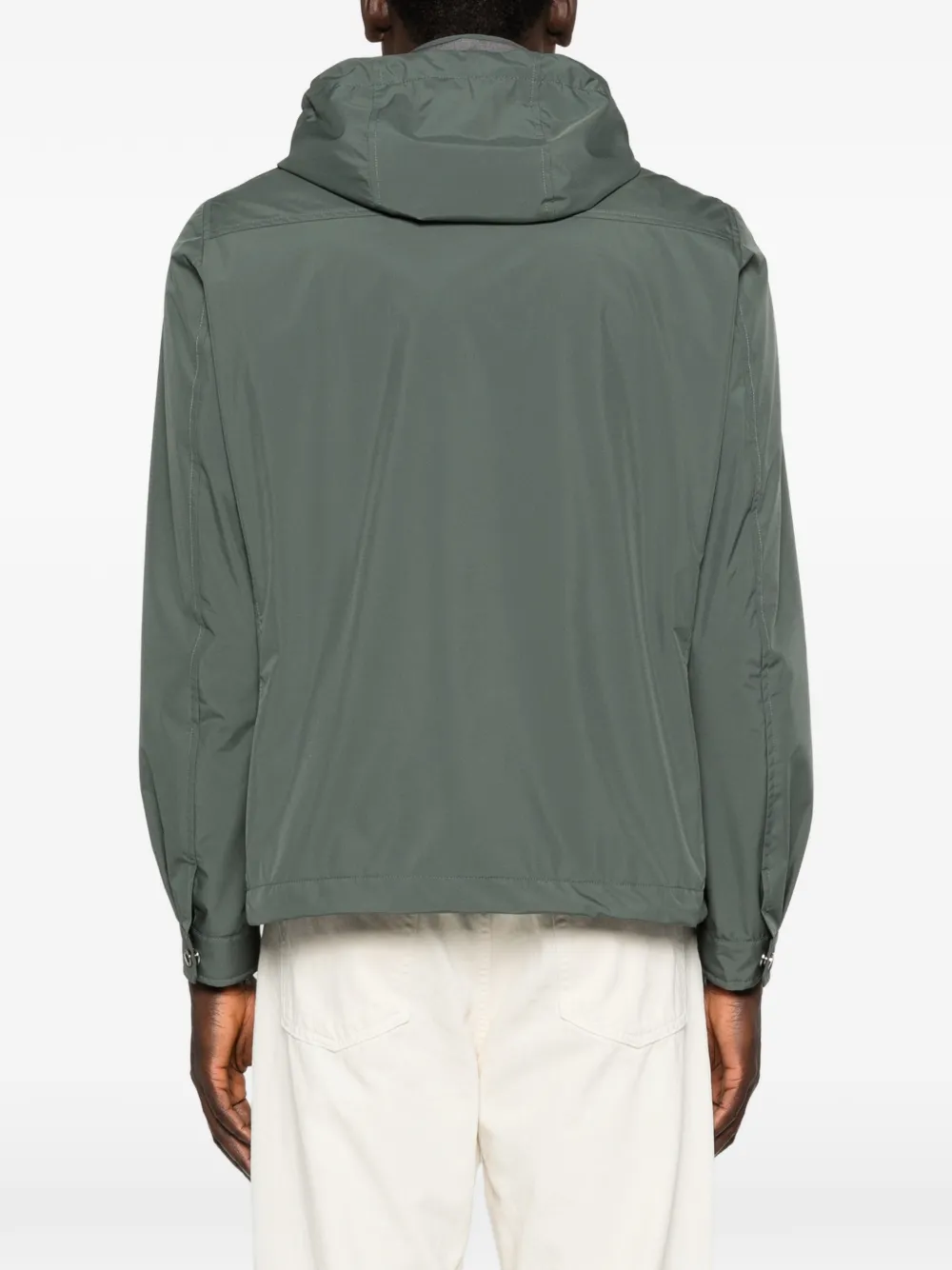 Moorer Jack met capuchon en zak Groen
