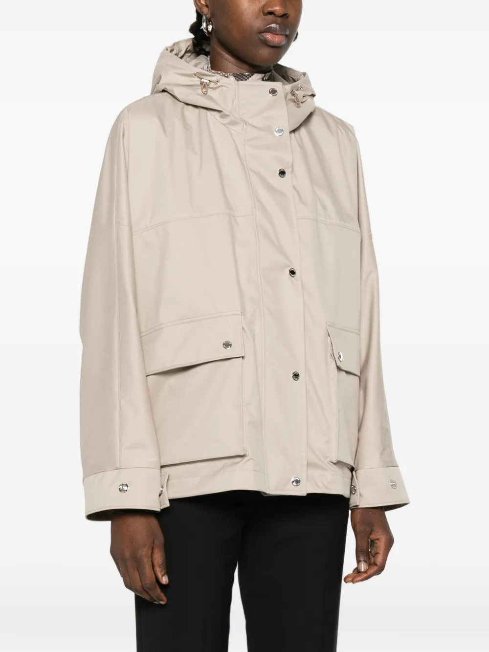 Moorer Maryana jack met capuchon Beige