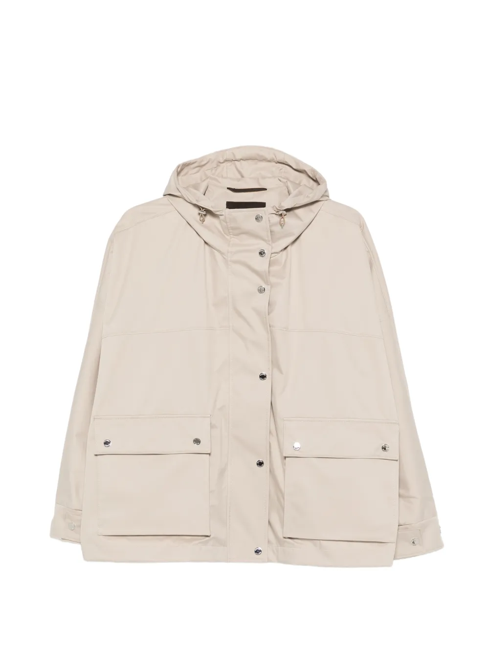 Moorer Maryana hooded pocket jacket - Toni neutri