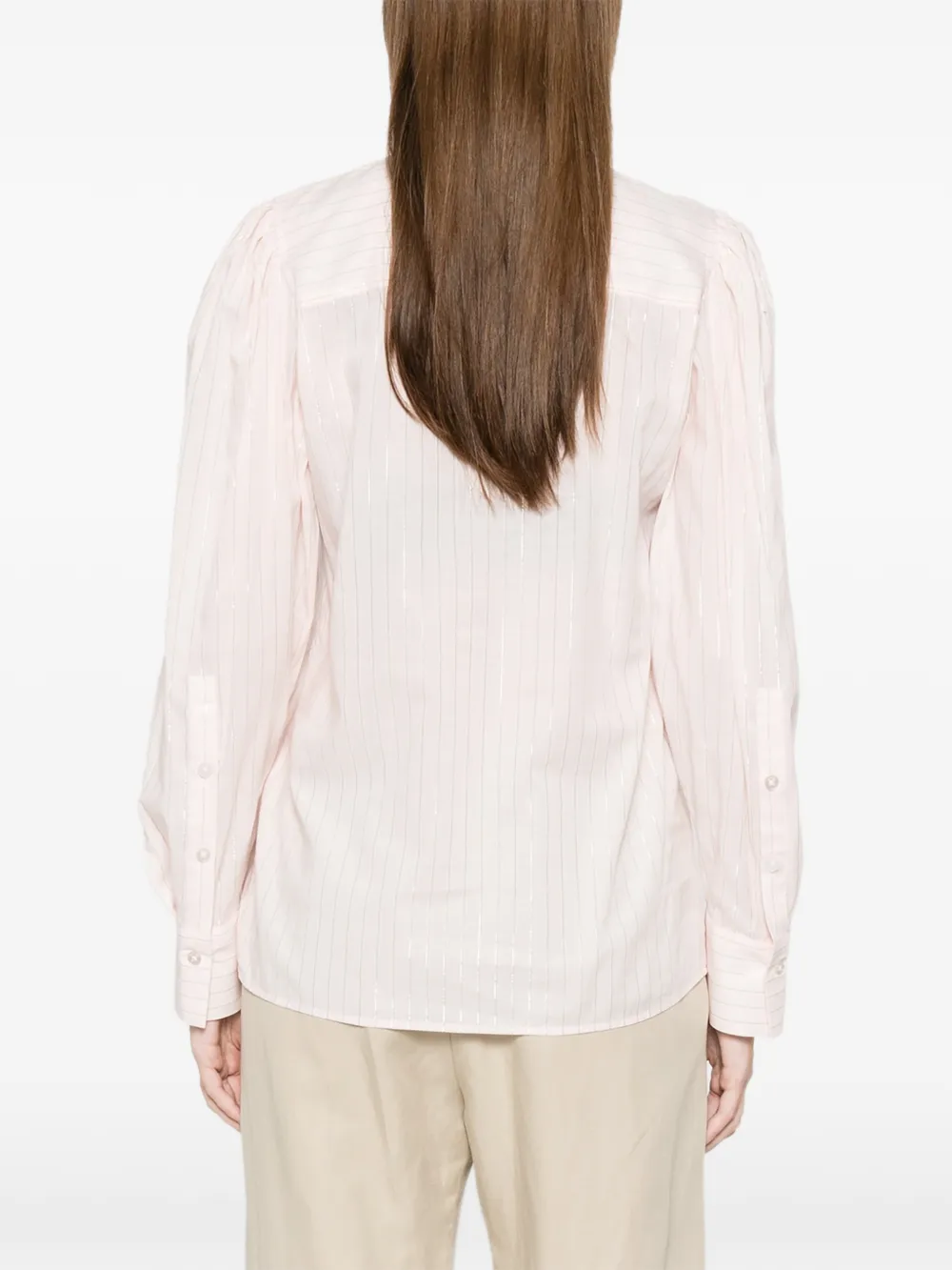 TWINSET Gestreept overhemd Roze