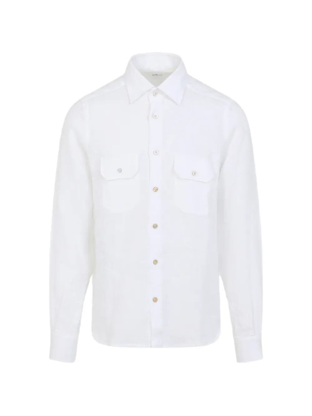 Kiton flap-pocket shirt - Bianco