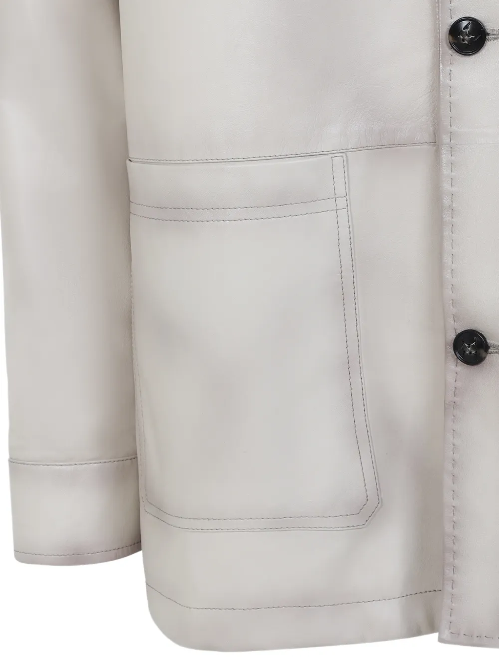  Kiton Giacca-camicia Con Tasche - Toni Neutri 