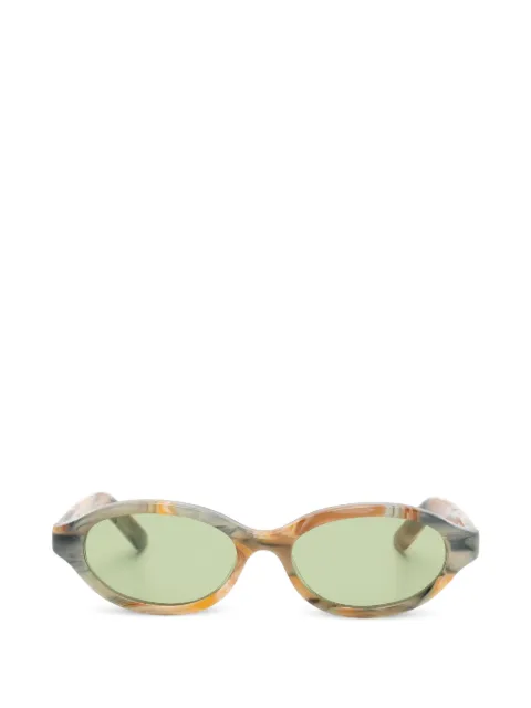Retrosuperfuture patterned oval-frame sunglasses