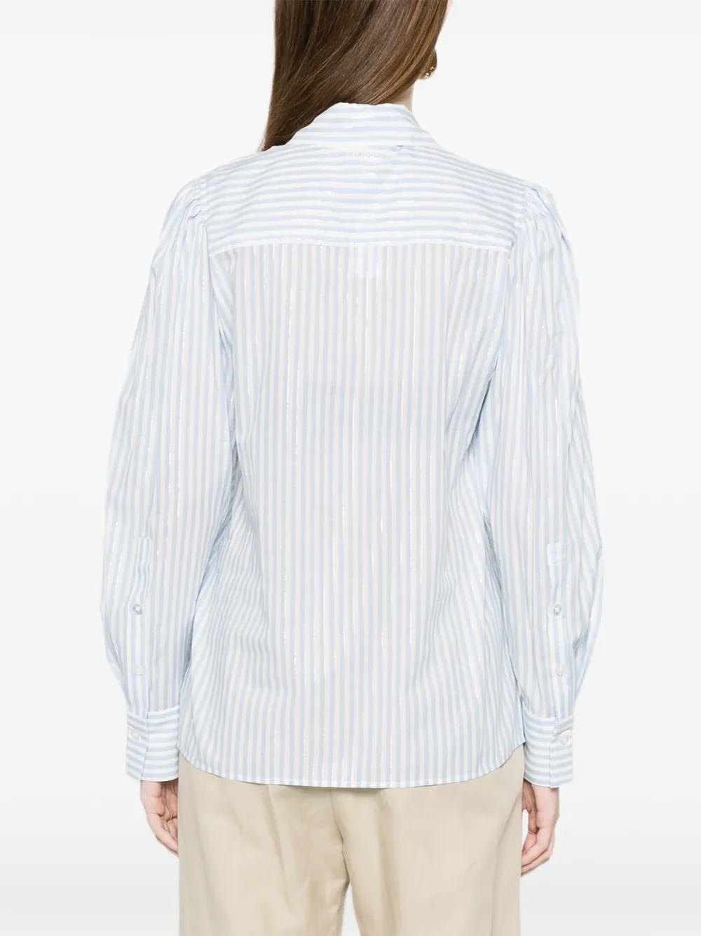 TWINSET Gestreept overhemd Blauw