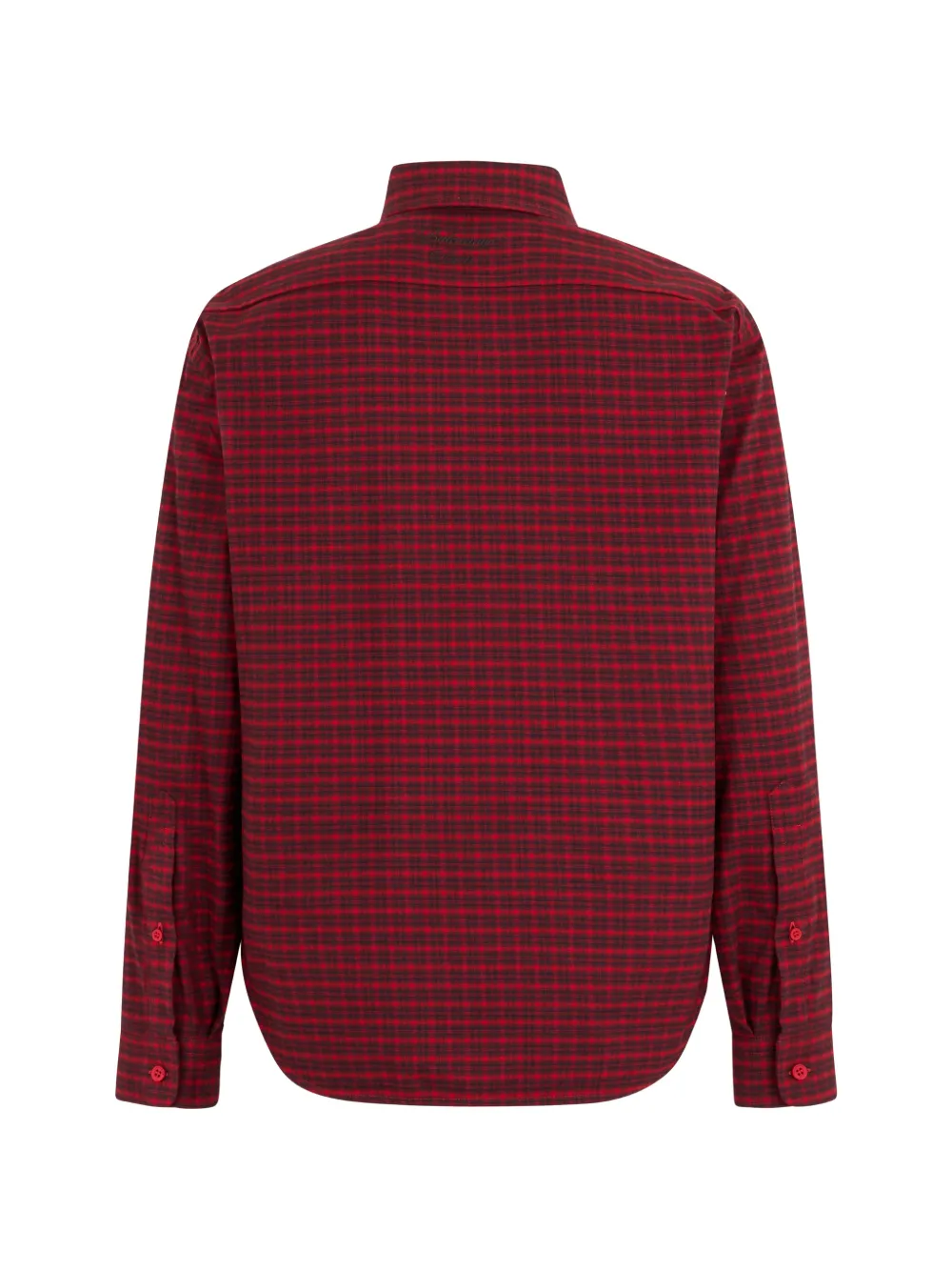 Balenciaga Checked Buttoned Shirt in Red, view 2