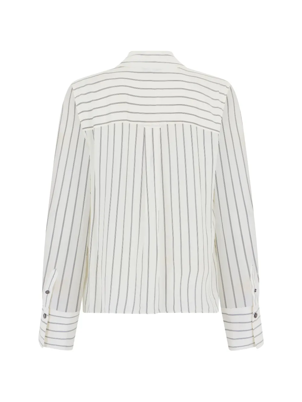 Veronica Beard Saku gestreepte blouse met zak Beige