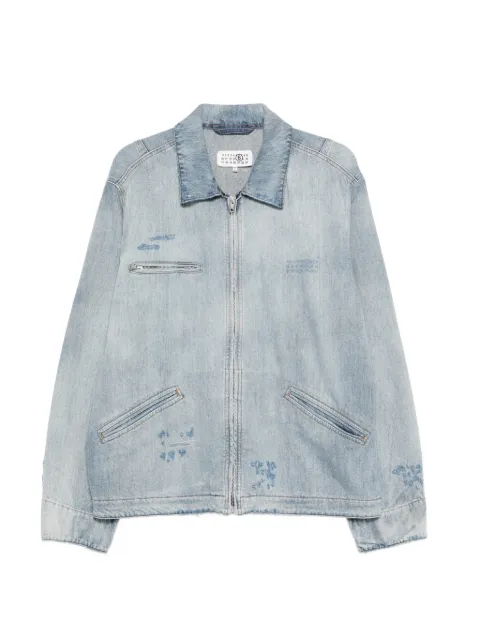 MM6 Maison Margiela numbers-motif denim jacket