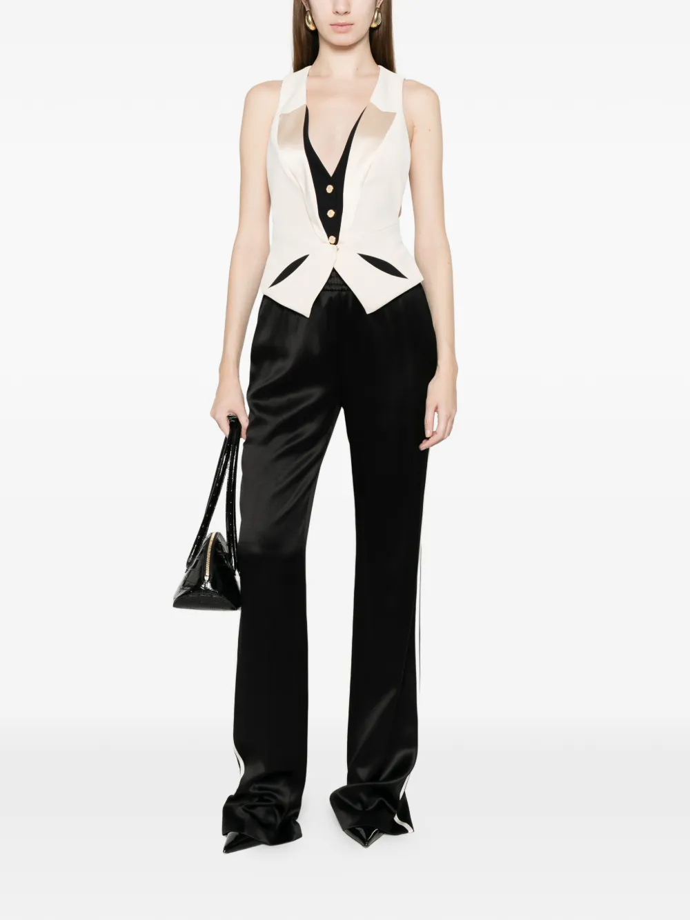 Button Sleeveless Waistcoat