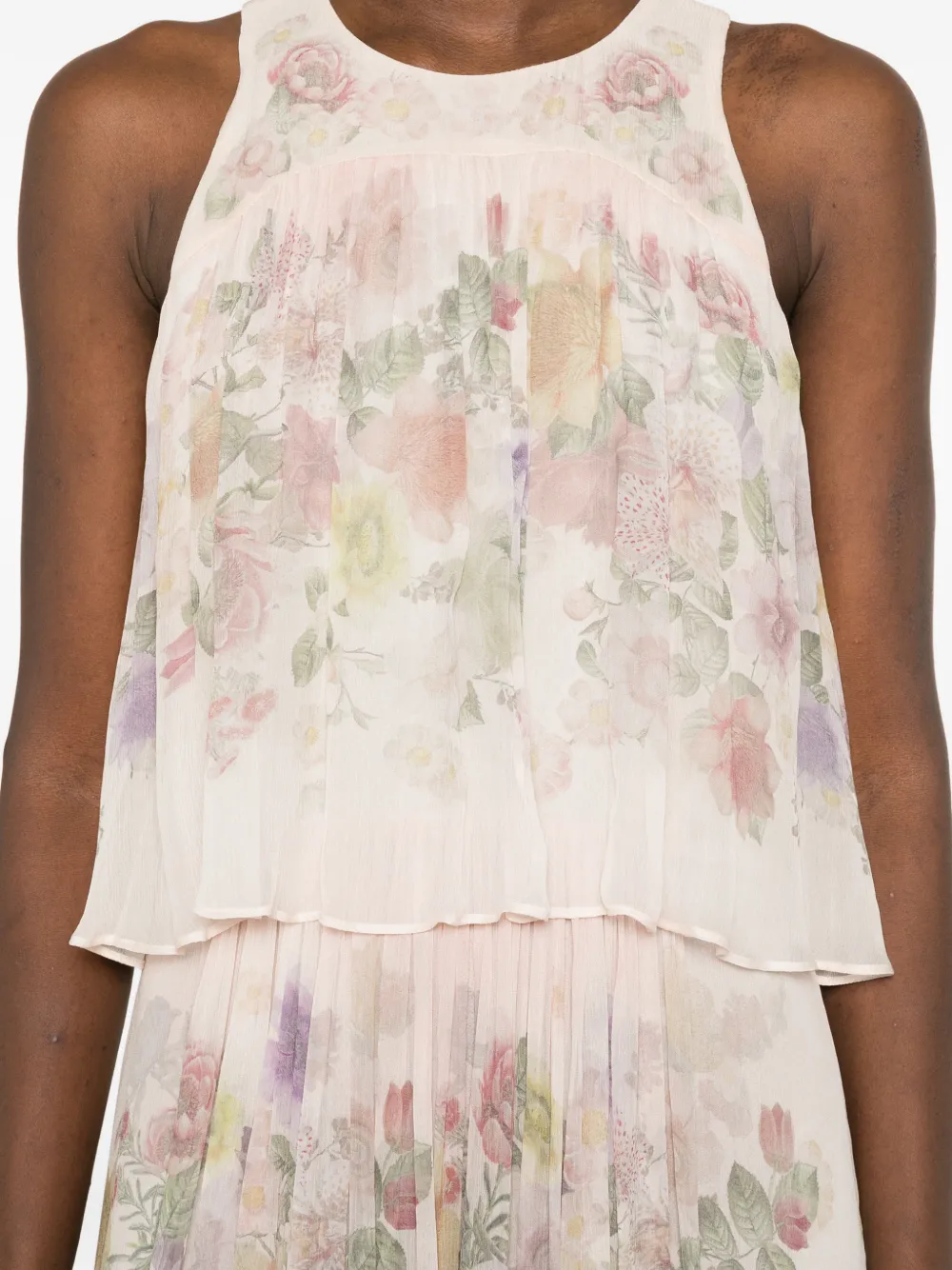 TWINSET Maxi-jurk met bloemenprint Roze